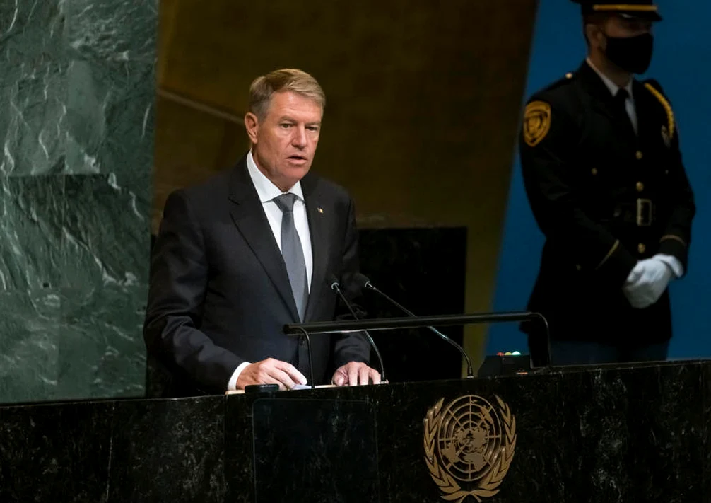 Klaus Iohannis la Adunarea Generala a ONU FOTO EPA EFE