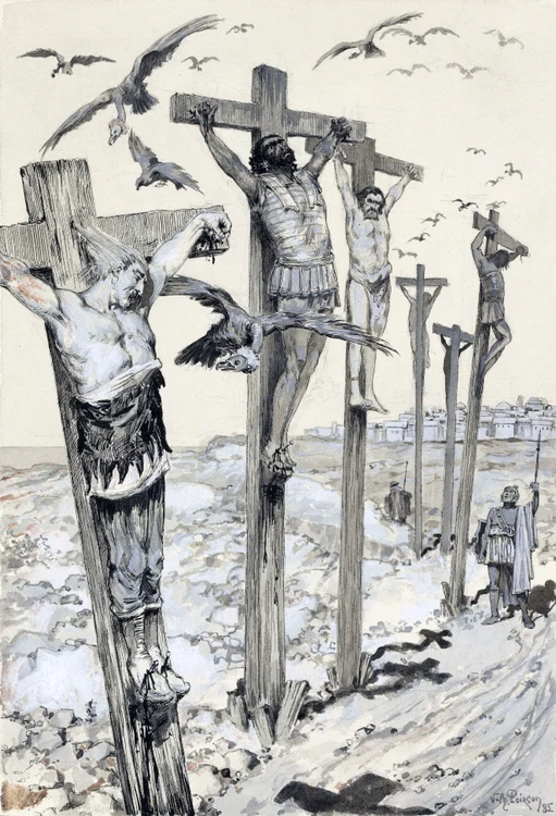mercenari crucificati