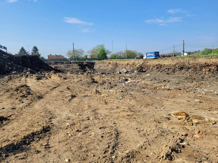 Șantierul stadionului Eroii Timișoarei FOTO Druckeria