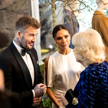 David Beckham și Victoria Beckham la Highgrove cu Regina Camilla. FOTO: Instagram