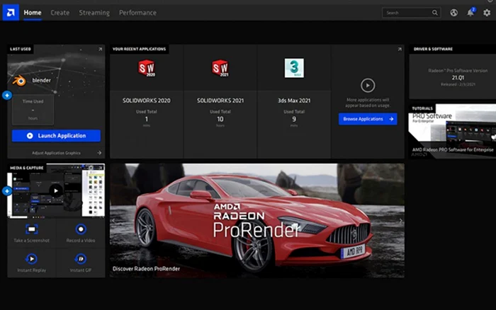 AMD Radeon PRO Enterprise 21.Q3