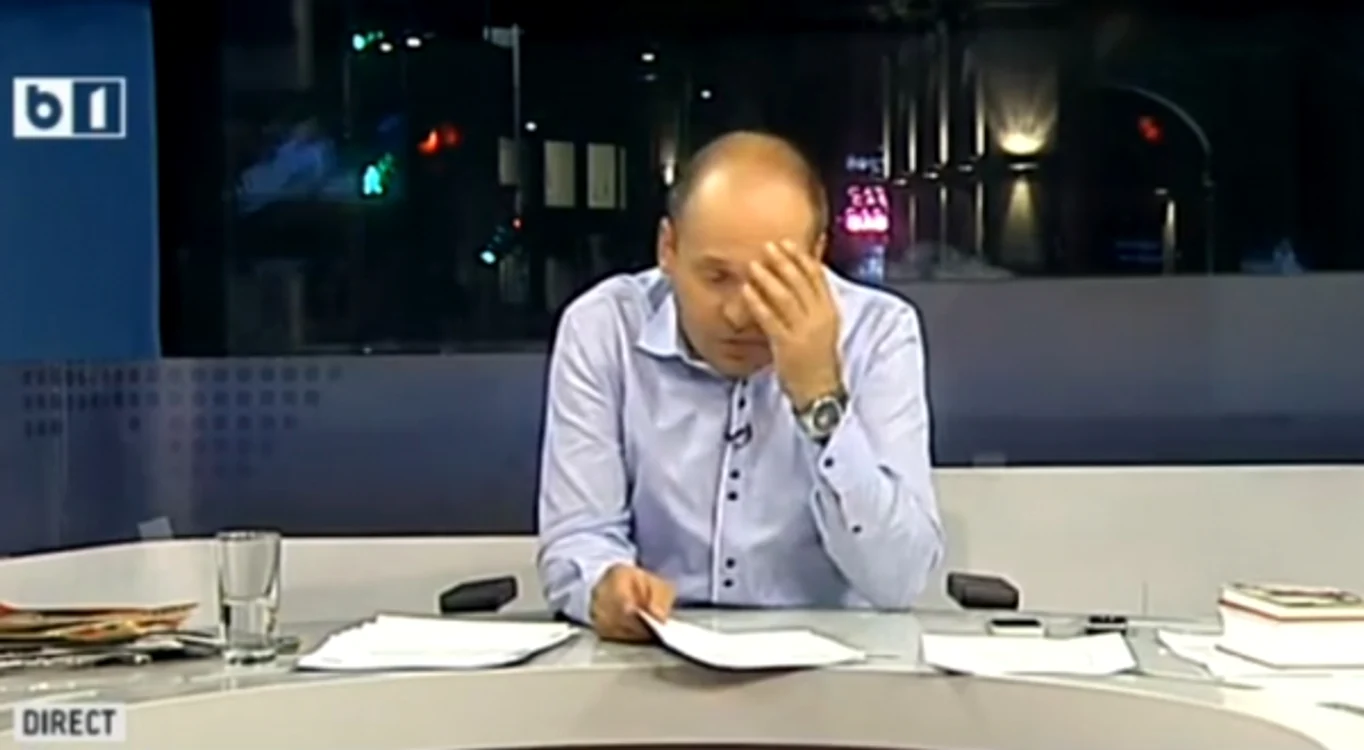 Lui Radu Banciu i s-a făcut rău în jurul orei 23.52, aproape de finalul emisiunii