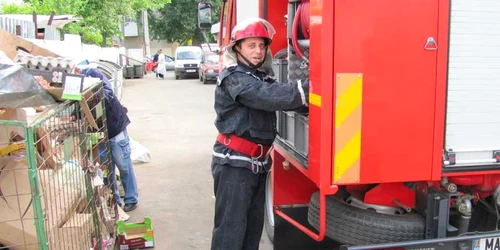 Pompierii au intervenit prompt, însă nu a fost vorba de nicio explozie