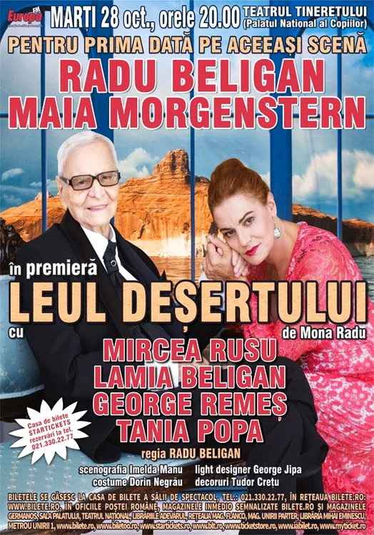 Afisul piesei Leul Desertului