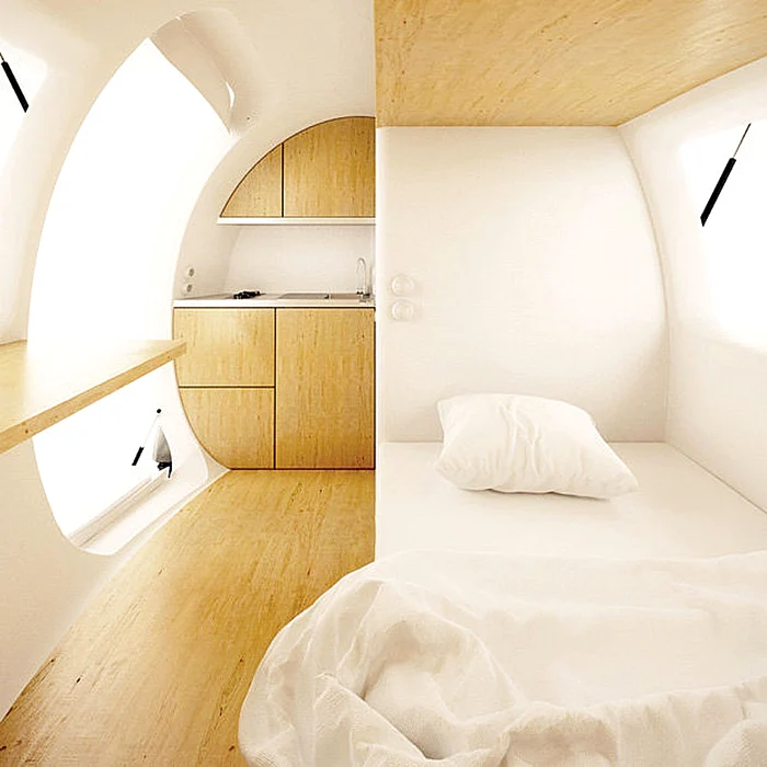 Interiorul de lux este suficient de încăpător pentru doi adulţi