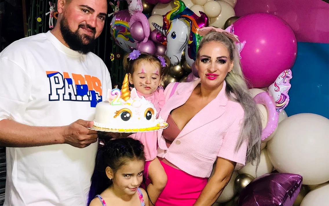 Sânziana Buruiană, la party-ul micuței Antonia