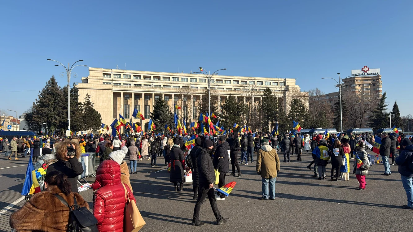 Protest organizat de susținătorii lui Călin Georgescu. FOTO: Inquam Photos