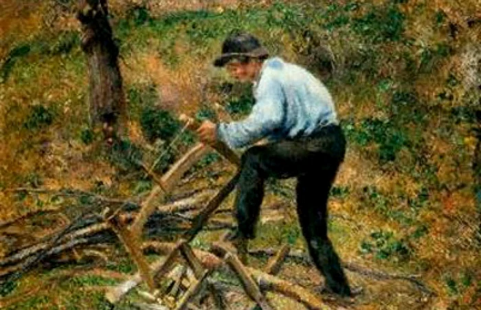 „Tăietorul de lemne“ al lui Camille Pissarro, expus la Bucureşti