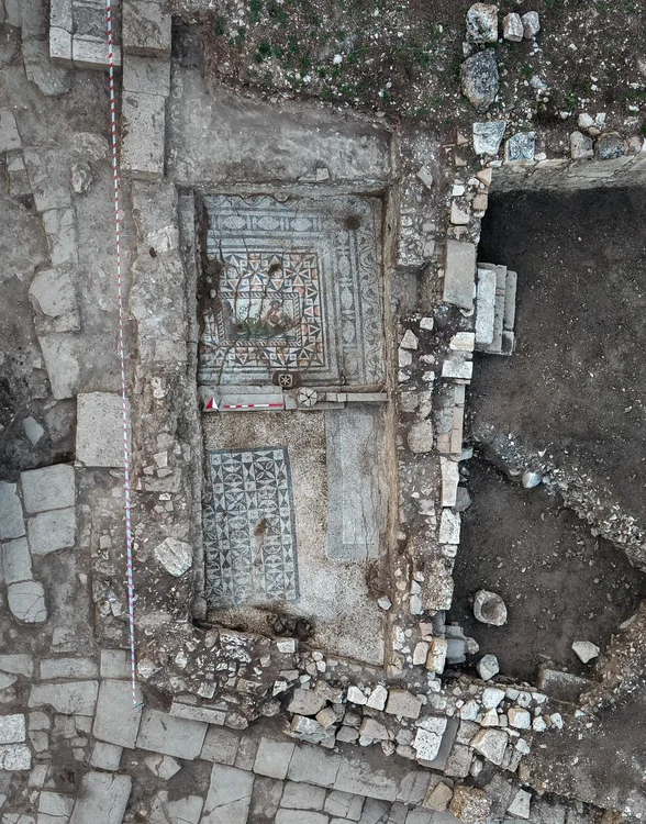 Mozaicul descoeprit la Aspendos (© Türkiye Cumhuriyeti Kültür ve Turizm Bakanlığı)