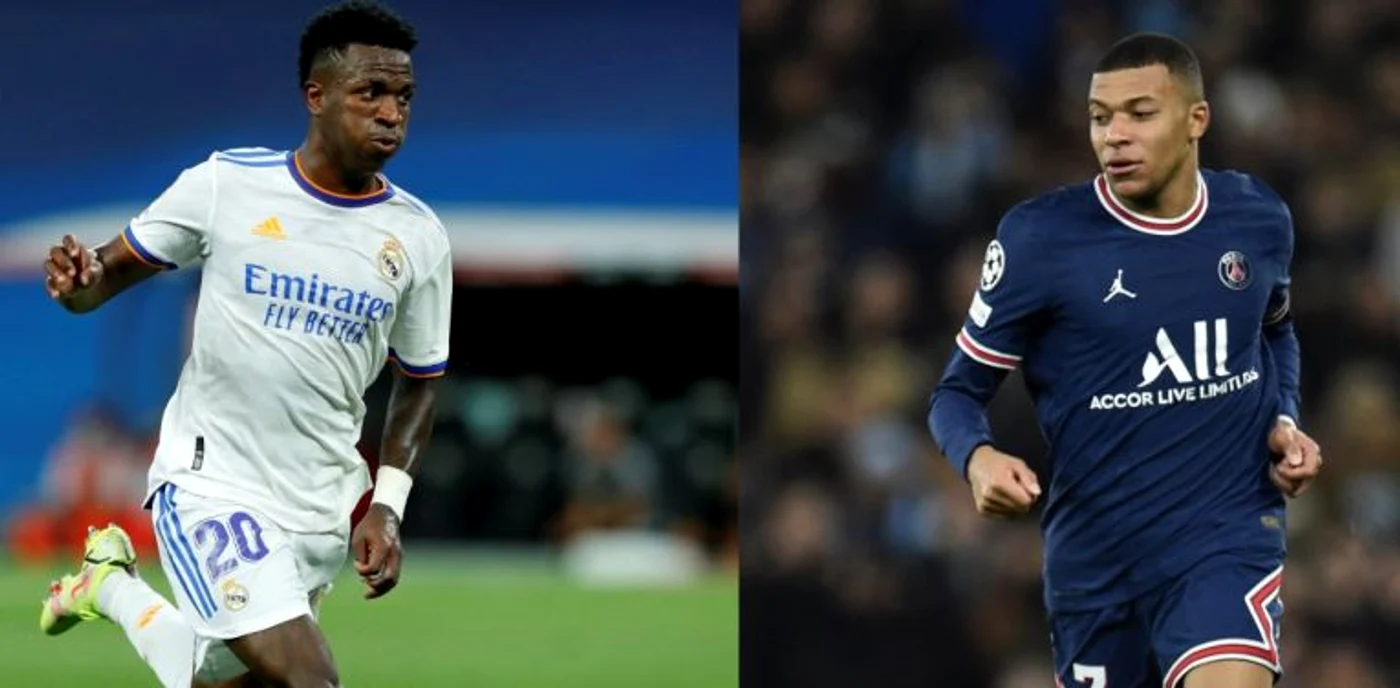 Vinicius jr. și Mbappe se bat pentru titlul de cel mai scump jucător din lume (FOTO: EPA)