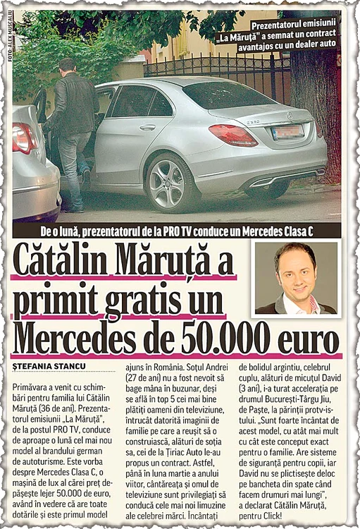 Într-un singur an,  Andra şi Cătălin  Măruţă adună  numai din reclame  345.000 de euro
