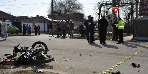 Imagine de la accident. FOTO: Nicoleta Butnaru