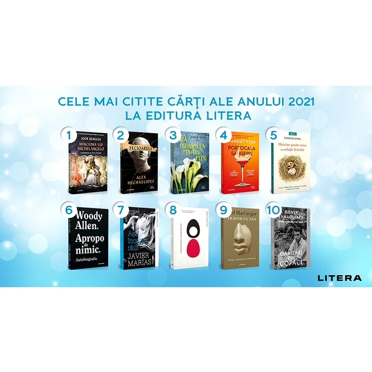Cele mai citite cărți ale anului 2021 la Editura Litera jpeg