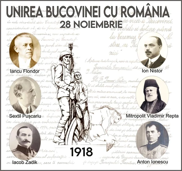 28 noiembrie 1918 - Ziua Unirii Bucovinei cu România (© Facebook / Muzeul de Istorie Suceava)