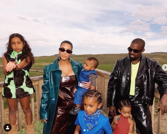 Ei au împreună patru copii: North (7 ani), Saint (5 ani), Chicago (2 ani) şi Psalm (1 an)