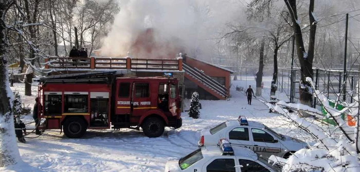 Incendiu la restaurantul Riviera