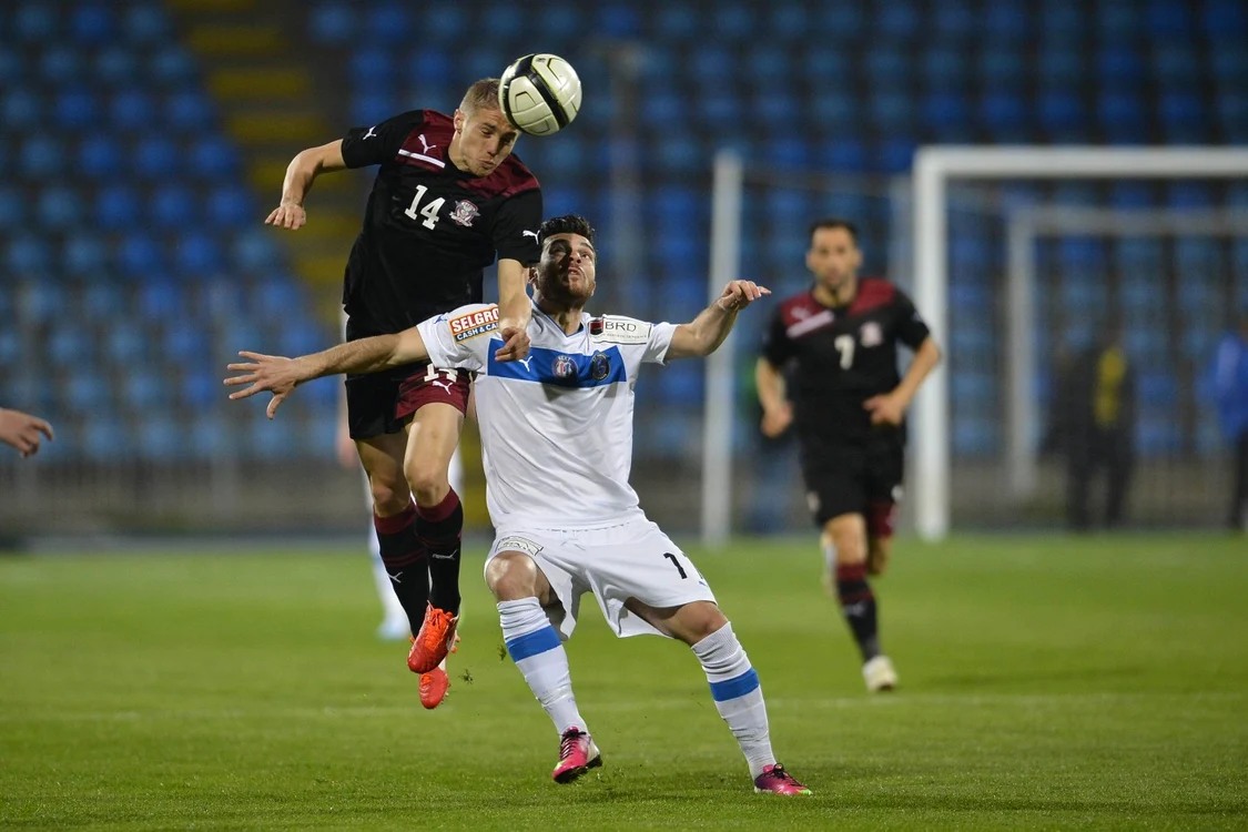 Mihai Roman (nr. 14) a adus egalarea FOTO: MEDIAFAX