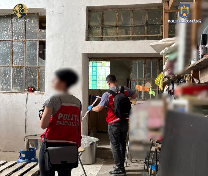 Laborat de droguri descoperit de DIICOT Foto: Poliția Română