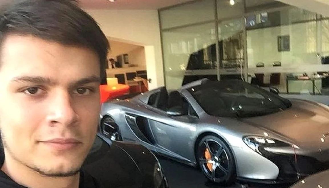 Mario Iorgulescu și bolidul cu care și-a omorât victima. Foto Click