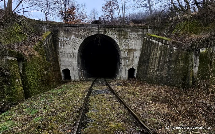Tunelul feroviar de la Holdea, săpat în 1898. Foto: Daniel Guță. ADEVĂRUL
