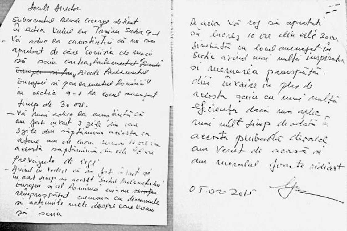Scrisoarea lui Gigi Becali e plină de greşeliFoto: vice.com