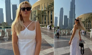 Elena Viscu in Dubai, foto Facebook side jpg