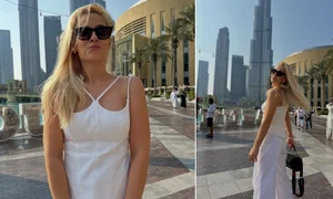 Elena Viscu in Dubai, foto Facebook side jpg