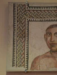 Un mozaic din Băile lui Caracalla ce reprezintă portretul unui boxer, expus la Museo Nazionale Romano (© Carole Raddato / Wikimedia Commons)