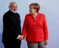 Summit G20 - Angela Merkel şi Narendra Modi primul ministru India / FOTO EPA / 7 iul 2017