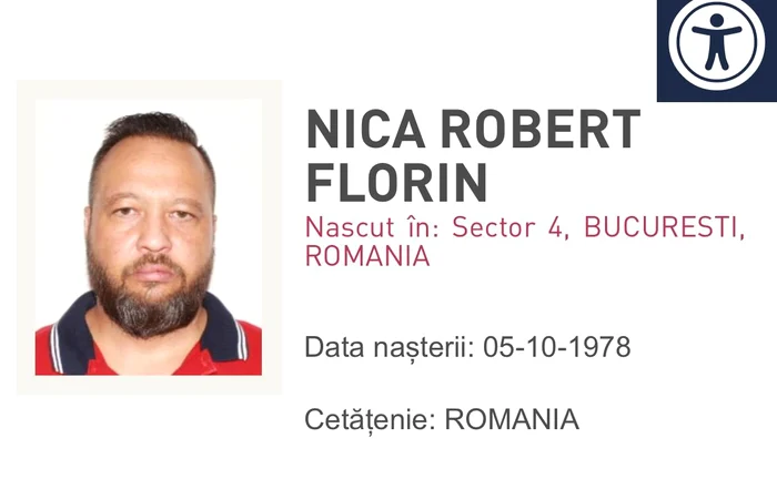 Robert Nica a fost prins în Italia în luna octombrie FOTO MAI