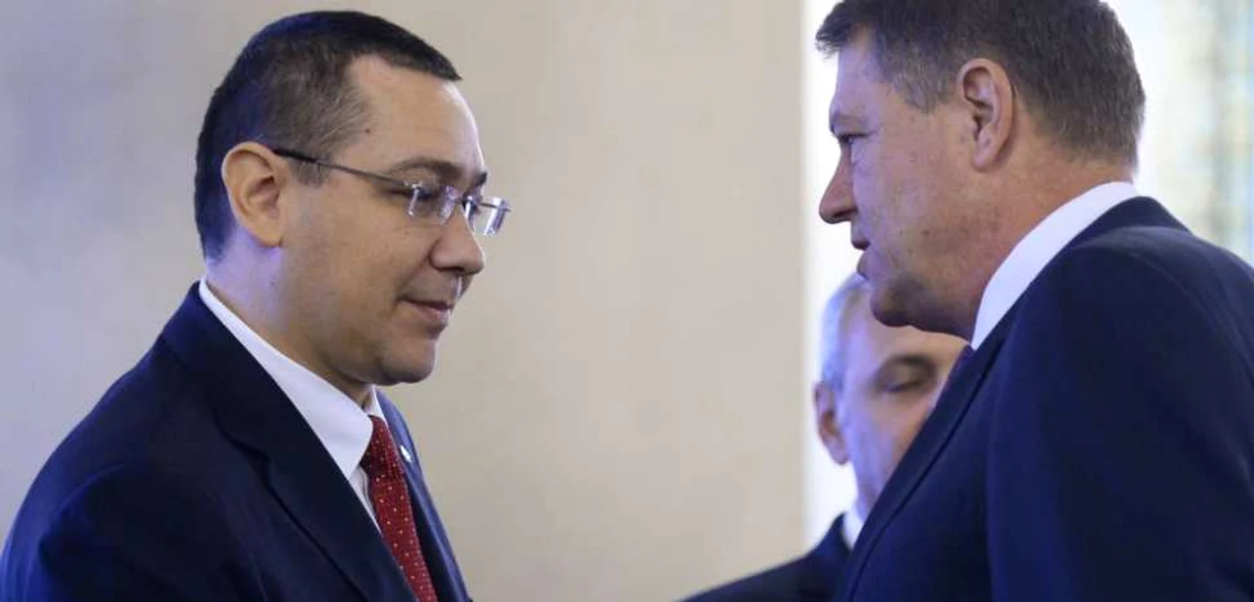 Premierul Victor Ponta şi Preşedintele Klaus Iohannis