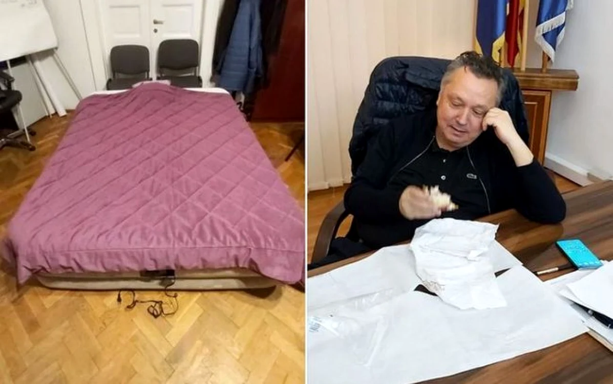 Vasilică Potecă, izolat în Prefectură.