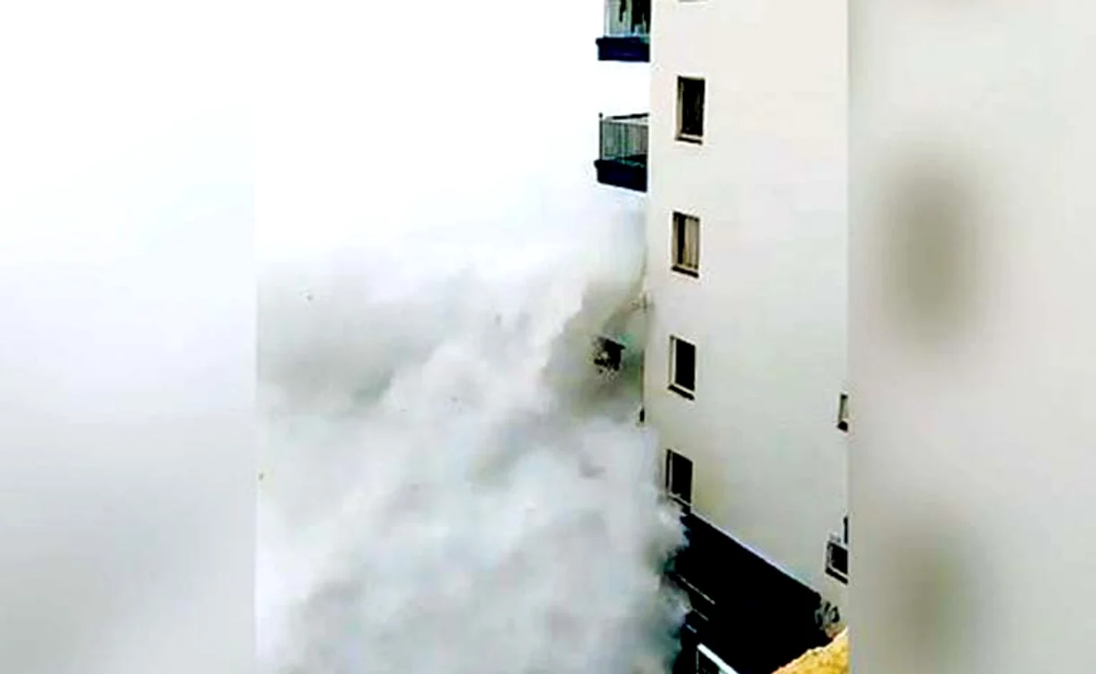 
    Forţa apei a avariat grav un hotel  