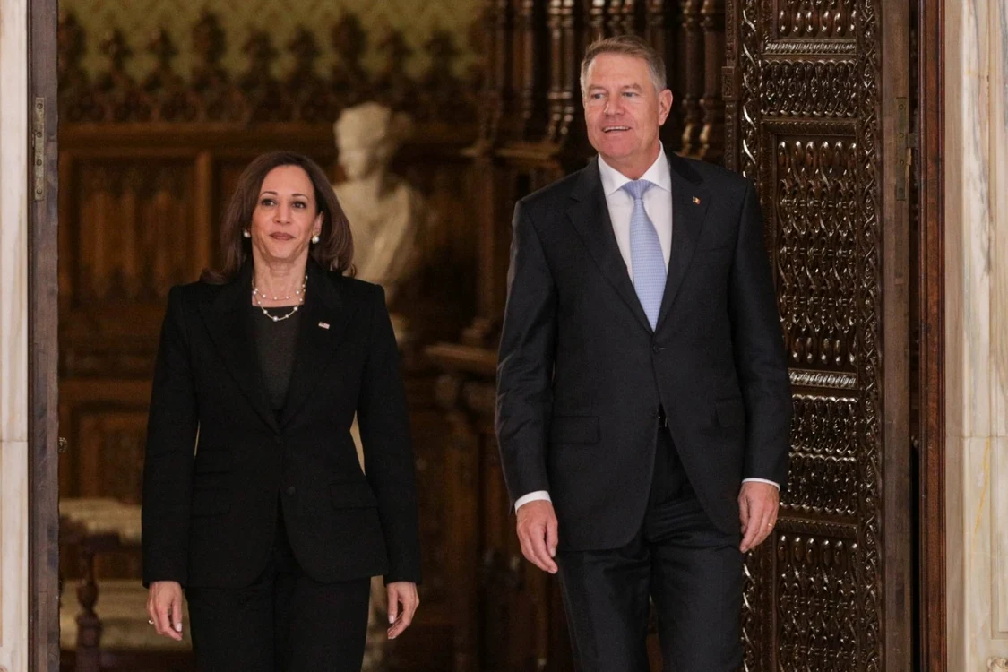 Kamala Harris şi Klaus Iohannis FOTO Inquam Photos / Octav Ganea