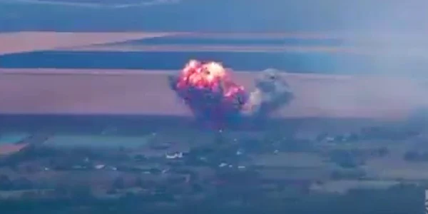 Explozie produsa de doborarea unui SU 3o rusesc Captura Twitter jpg