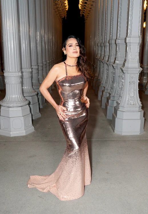 Salma Hayek, tot într-o ținută de la Gucci (Foto: GettyImages)