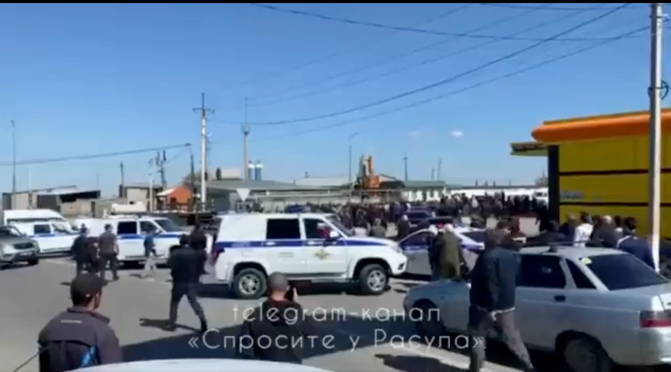 Proteste în Daghestan FOTO: Captură Twitter