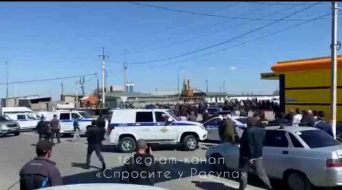 Proteste în Daghestan FOTO: Captură Twitter