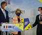 PNNR la spitalul de Urgenta Bucuresti Klaus Iohannis Florin Citu Ursula von der Leyen FOTO  27 septembrie 2021 Inquam Photos / Octav Ganea 