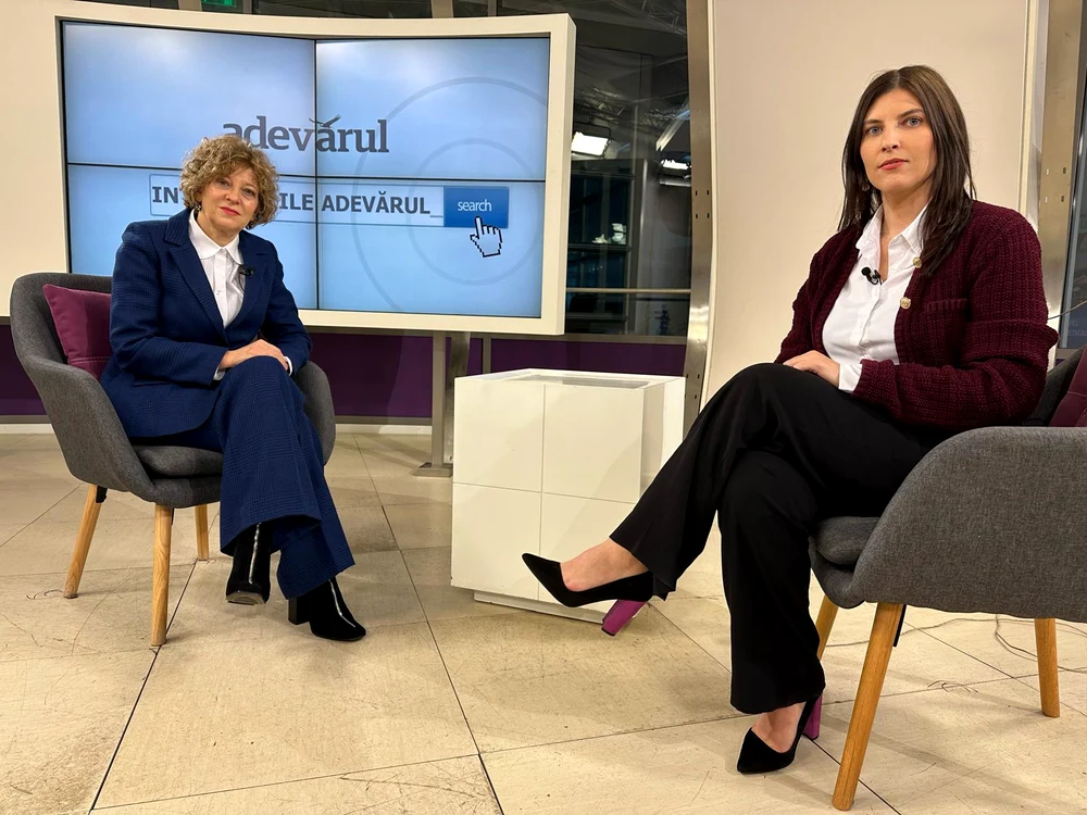 Oana Gheorghiu, la ,,Interviurile Adevărul" FOTO Adevărul