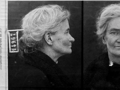 Violet Gibson, după arestarea sa, la 7 aprilie 1926 (© Wikimedia Commons)