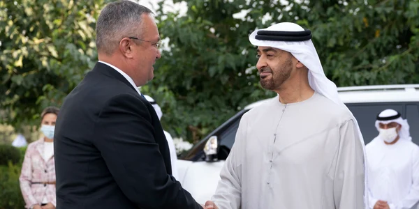 Nicolae Ciucă și Șeicul Mohamed bin Zayed Al Nahyan FOTO Guvernul României jpg