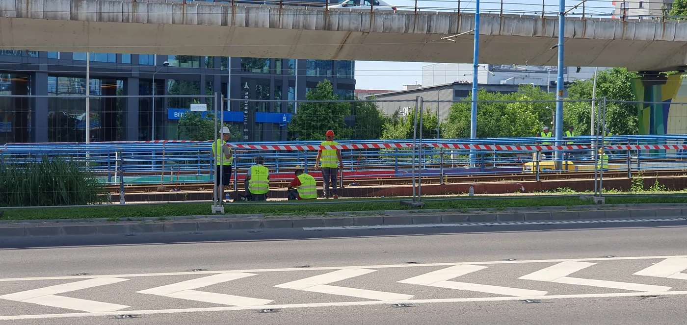 Muncitori șantier Pasaj Basarab iunie 2026