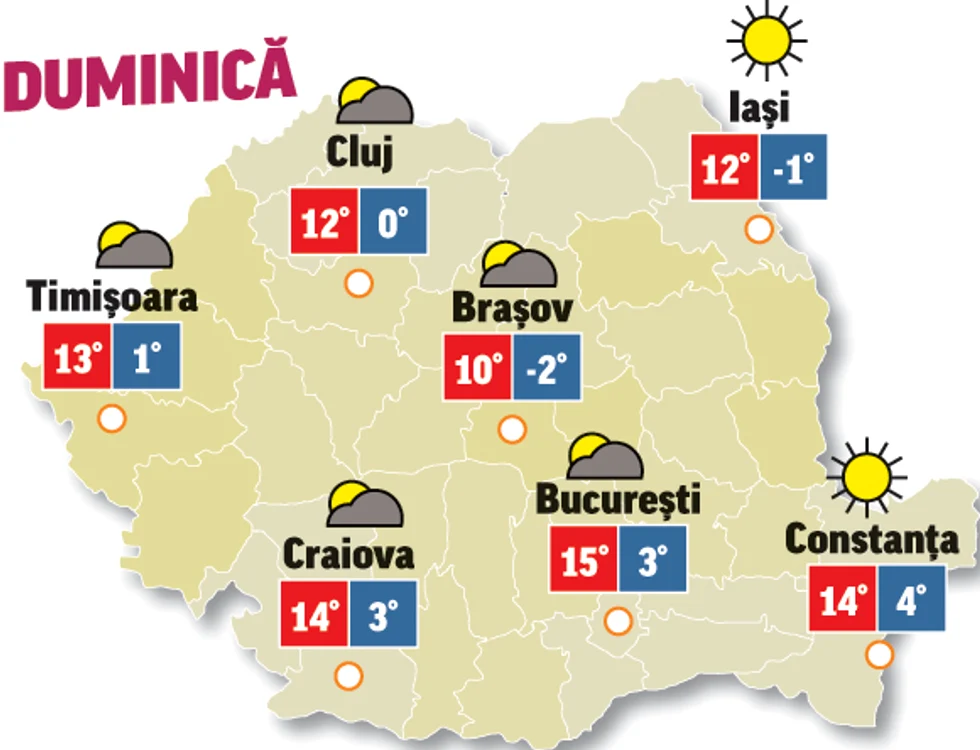 Prognoza meteo 22 martie ne spune că săptămâna se încheie cu vreme bună