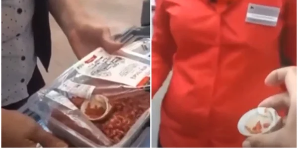 O femeie a găsit carne de plastic vândută într-un supermarket din București VIDEO