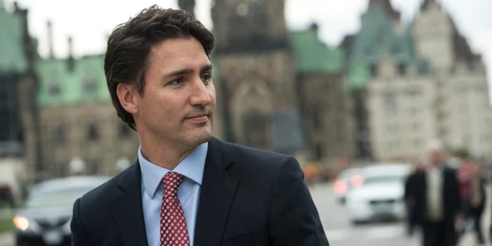 Justin Trudeau la costum și cravată