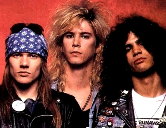 Trio-ul Axl Rose, Duff și Slash au făcut trupa celebră / foto: arhiva personală