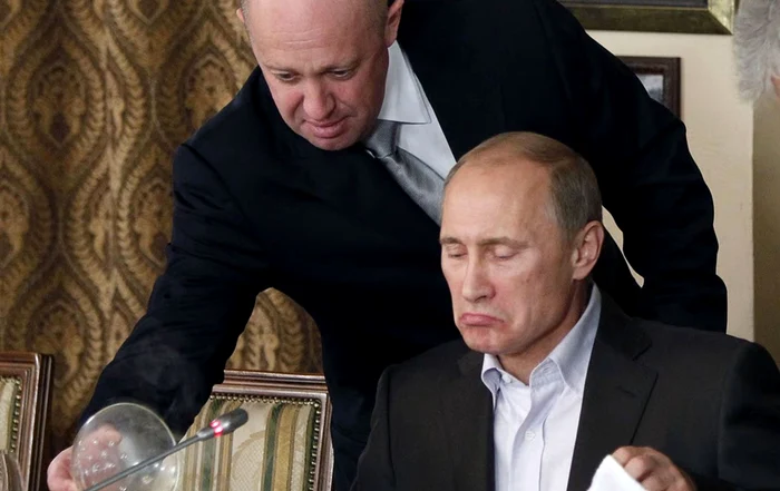 Evgheni Prigojin servindu-i masa lui Vladimir Putin FOTO Arhivă