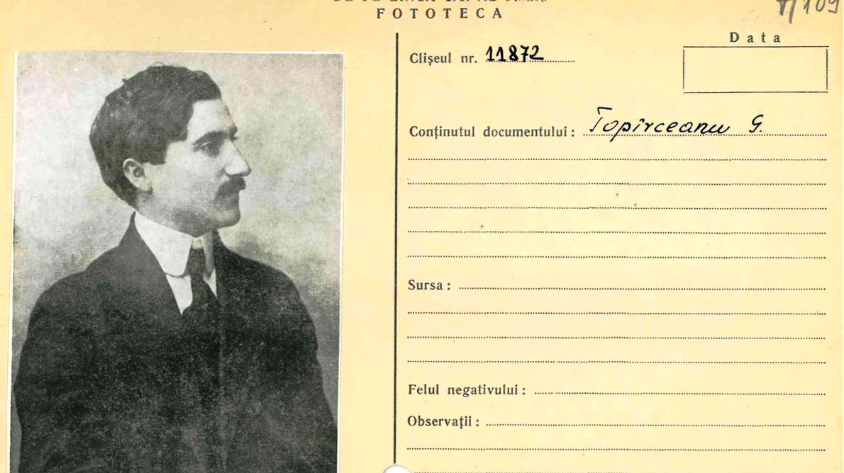 Documente inedite despre George Topîrceanu, publicate de Arhivele Naționale ale României jpeg