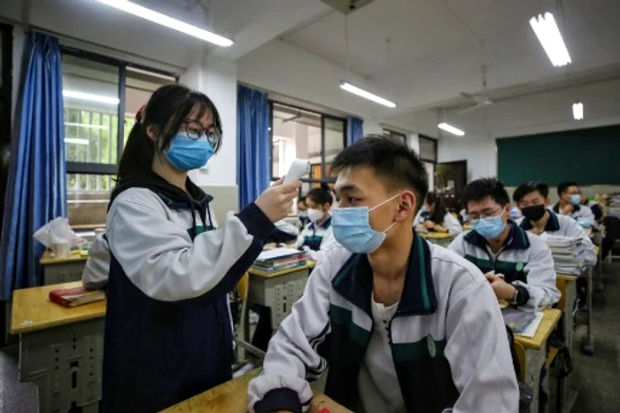 Comisia Naţională de Sănătate a Chinei a anunţat 14 noi cazuri de coronavirus, cel mai mare număr înregistrat din 28 aprilieFoto: AFP